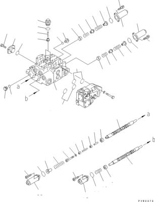 709-12-15400 7091215400 Para Komatsu WA1200-6 cargadores de ruedas válvula de control hidráulica de la maquinaria de construcción piezas de repuesto de alta calidad original