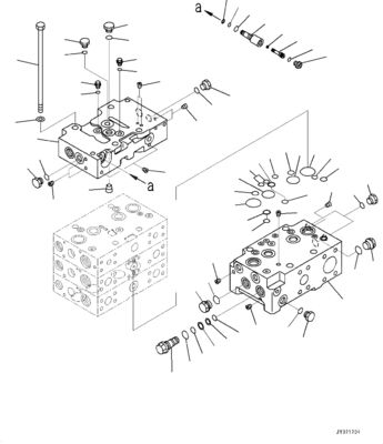 723-43-13800 723-44-13800 Para Komatsu WA470-7 cargadores de ruedas válvula de control hidráulica de la maquinaria de construcción piezas de repuesto de alta calidad original