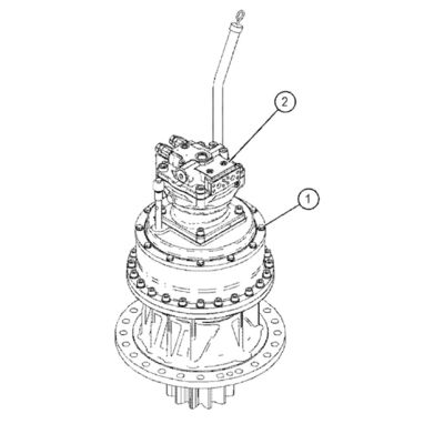 4509350 4509351 2332530 3640983 2095895 Para las categorías 390 330D 336D 340D Motor de oscilación hidráulica Reducción de oscilación Reducción de oscilación Caja de cambios de oscilación Dispositivo de oscilación (trasero) Repuestos de excavadoras originales